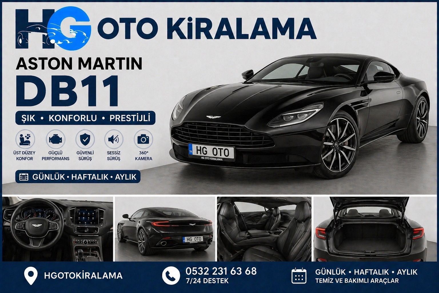 KİRALAMA ayrıcalığıyla Aston Martin DB11 kiralama
