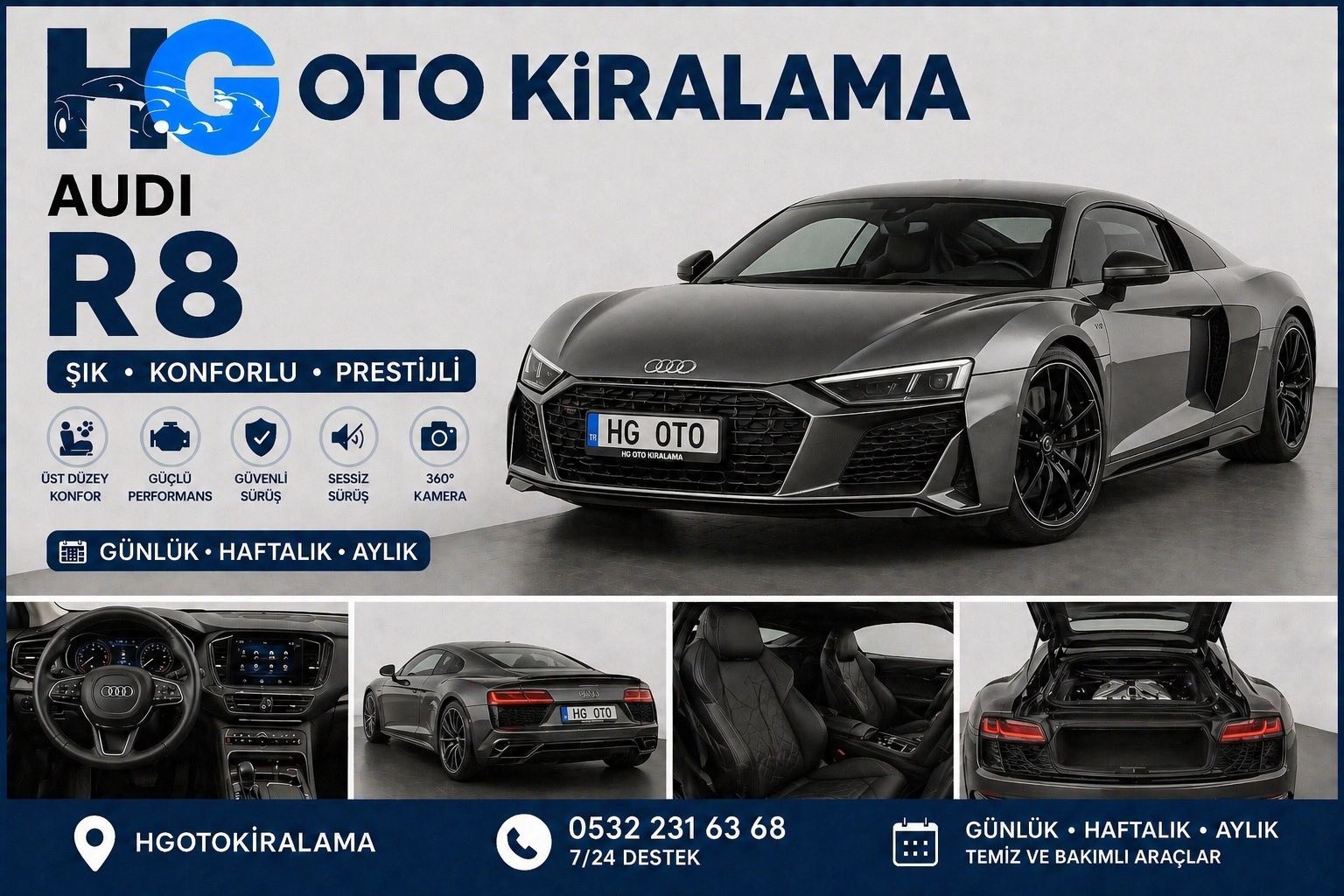 Audi R8 kiralama