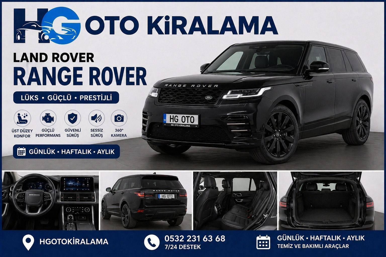 KİRALAMA farkıyla Land Rover Range Rover kiralama