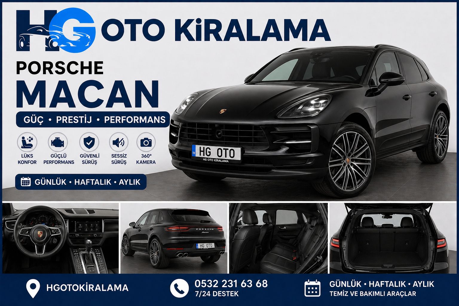 OTO KİRALAMA ayrıcalığıyla Porsche Macan kiralama
